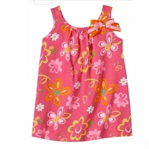 Sophie Rose Floral Shift Sundress Pink Floral
